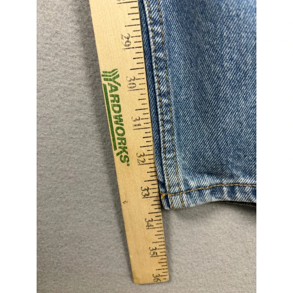 Brittania 205-06-12 Straight Leg Jeans Vintage 90s 33x34 Blue Denim Mens